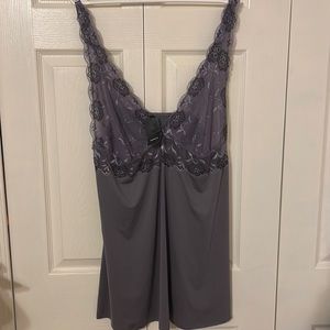Lingerie deep purple rose sleep wear pajamas